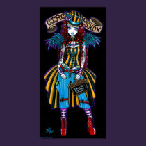 "Layla" Steampunk Circus Tattoo Sideshow Poster posters