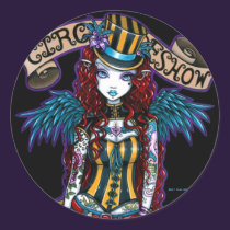 "Layla" Steampunk Circus Tattoo Sideshow Stickers