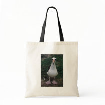 Laysan albatross standing canvas bag