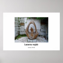 Lazarzu wyjdz Sculpture Poster