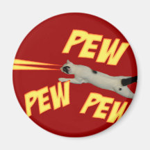 Lazer Laser Cats Funny Magnets