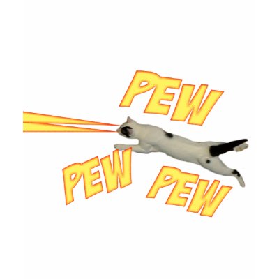 Lazer Laser Cats Funny tee shirt