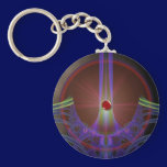 Lazer Star Burst Keychain