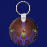 Lazer Star Burst Keychain