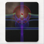 Lazer Star Burst Mousepad