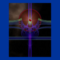 Lazer Star Burst Poster posters