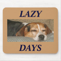 Lazy Beagle Mouse Mats