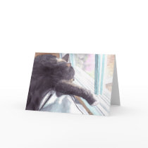 Lazy Cat Greeting Card by mozache Lazy Cat Greeting Card
