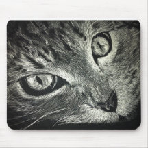 lazy cat mouse pad