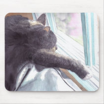 Lazy Cat Mousepad by mozache Lazy Cat Mousepad