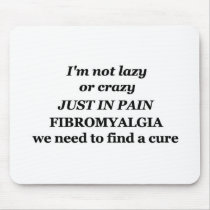 lazy crazy fibromyalgia mouse pad