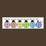 Lazy Daisy Ladybug Bumper Sticker bumper stickers