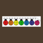 Lazy Daisy Ladybug Bumper Sticker bumper stickers