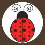 Lazy Daisy Ladybug Sticker
