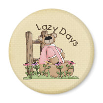 Lazy Days Refrigerator Magnet