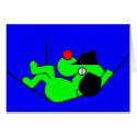 Lazy Dog - green cards by lonvig Lazy Dog - green cards