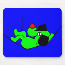 Lazy Dog - green mousepads by lonvig Lazy Dog - green mousepads