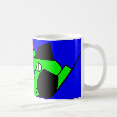 Lazy Dog - green Mug by lonvig