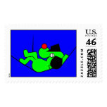 Lazy Dog - green postage