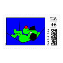 Lazy Dog - green postage