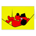 Lazy Dog - red cards by lonvig Lazy Dog - red cards