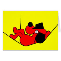 Lazy Dog - red cards by lonvig Lazy Dog - red cards