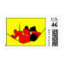 Lazy Dog - red postage
