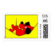 Lazy Dog - red postage