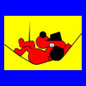 Lazy Dog - red posters