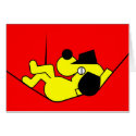 Lazy Dog - yellow cards by lonvig Lazy Dog - yellow cards
