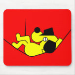 Lazy Dog - yellow mousepads