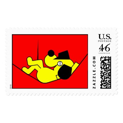 Lazy Dog - yellow Stamp by lonvig