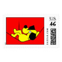 Lazy Dog - yellow postage