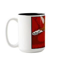 Lazy English Bull Terrier Dog Breed Illustration Mug