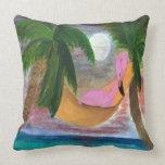 Lazy Flamingo throw pillow pillows