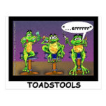 Lazy Frogs aka Toadstools Funny Gifts & Tees Postcard