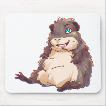 Lazy Guinea Pig Mouse Pads