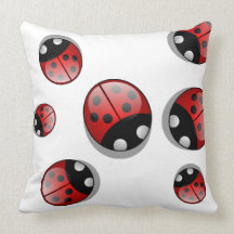 Lazy Ladybug Pillows
