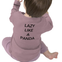 Lazy panda tee shirts