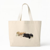 Lazy Rabbits - Bunnies Cute Sleepy Tired Weekend bags by RabbitBunnies Lazy Rabbits - Bunnies Cute Sleepy Tired Weekend bags