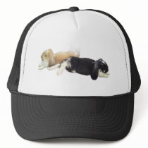 Lazy Rabbits - Bunnies Cute Sleepy Tired Weekend Hat