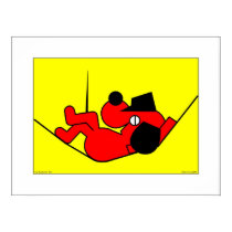 Lazy Red Dog - passepartout posters