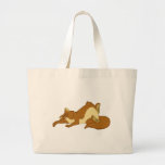 Lazy Sleeping Cat Tote Bags