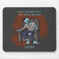 Lazy Zombie mousepads