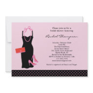 LBD Bridal Shower Invitation invitation