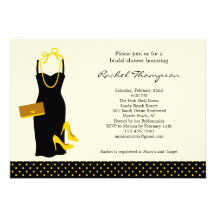 LBD Bridal Shower Invitation