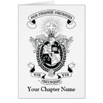 LCA Coat of Arms B+W Greeting Cards