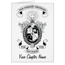 LCA Coat of Arms B+W Greeting Cards