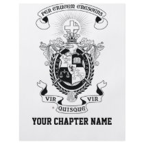 LCA Coat of Arms B+W Flyer Design