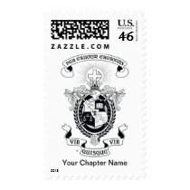 LCA Coat of Arms B+W Stamps